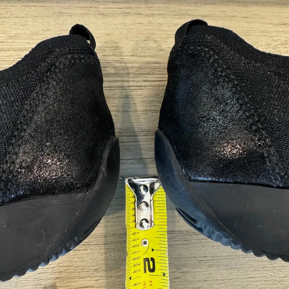 Ara Leena Fusion Women 9.5 UK6 Black Knit Slip On Comfort Sneaker Comfort Casual